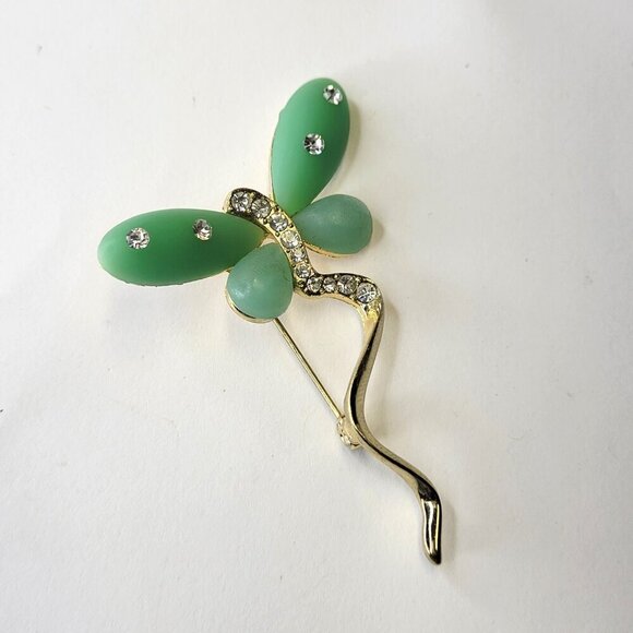 Green Butterfly brooch - Picture 2 of 9